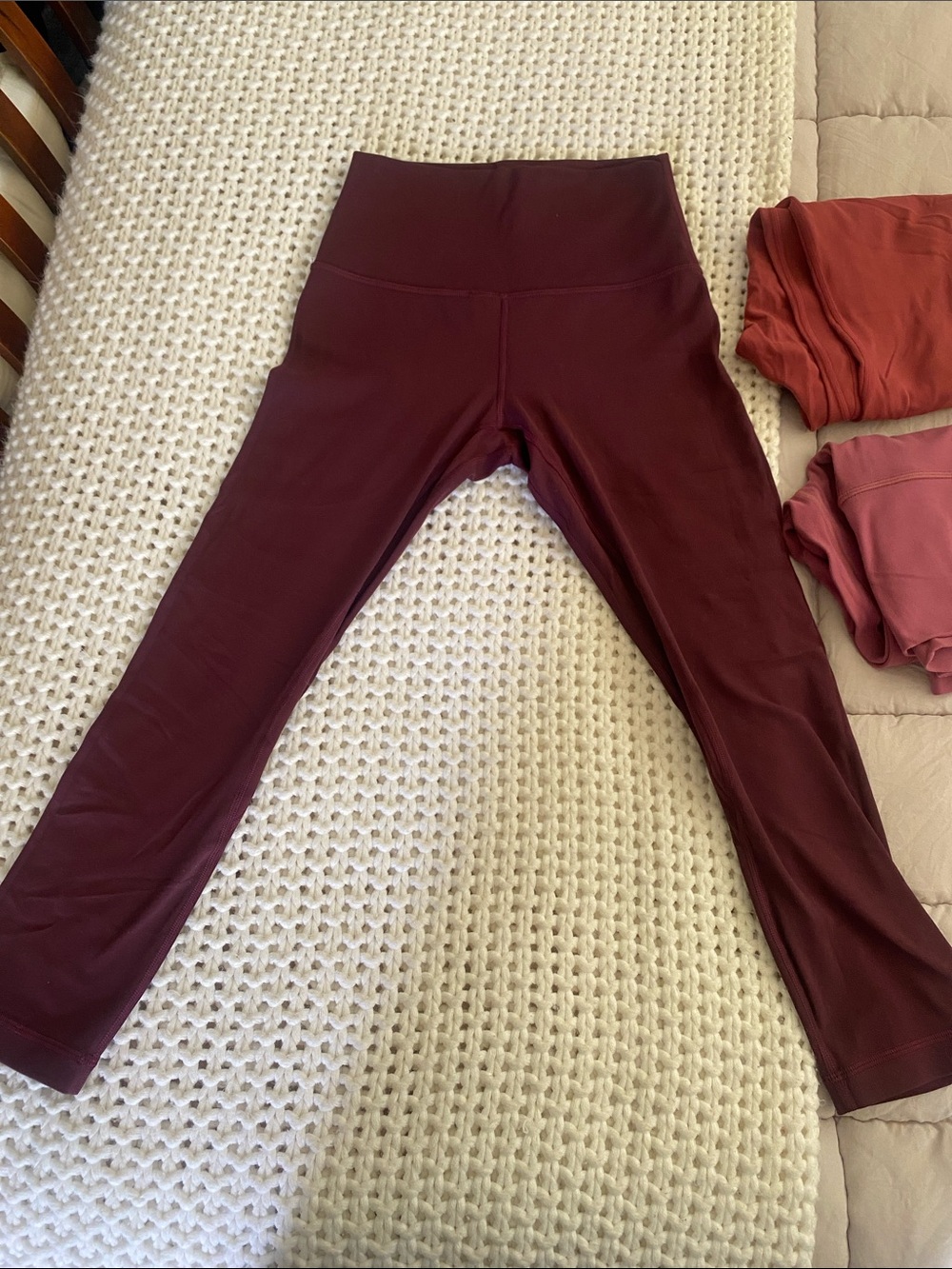 lululemon athletica High-Waist Burgundy Leggings